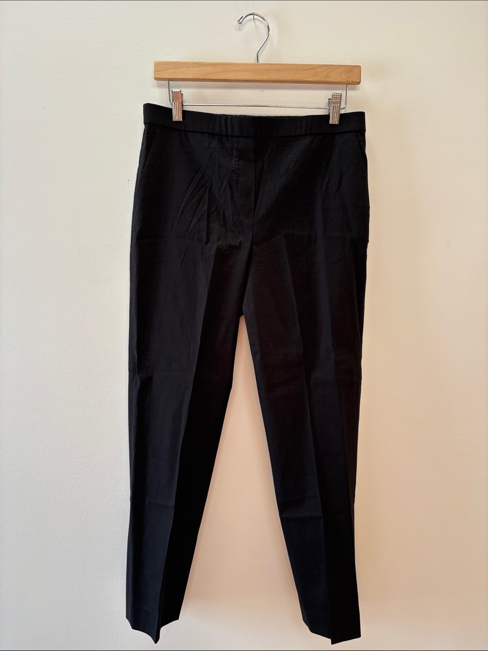 Theory Black Women's Slim Stretch Capris